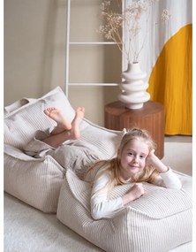 Krémszínű kordbársony gyerek babzsákfotel Chair – Wigiwama