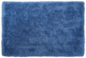 Kék hosszú szálú szőnyeg 140 x 200 cm CIDE Beliani