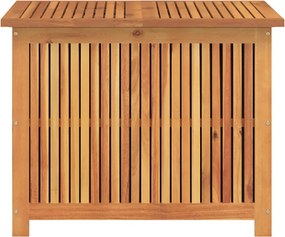 vidaXL tömör akácfa kerti tárolóláda 75x75x58 cm