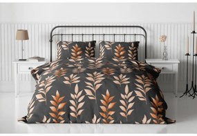 Flanel ágynemű DERAMI szürke Ágyneműhuzat mérete: 70 x 90 cm | 140 x 200 cm