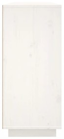 fehér tömör fenyőfa tálalószekrény 120x35x80 cm