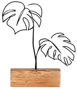 Fém szobor Leaves – Mioli Decor