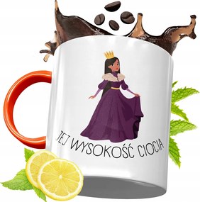 Narancssárga Bögre Nagynéninek Tökéletes Ajándék fényképes nyomtatással