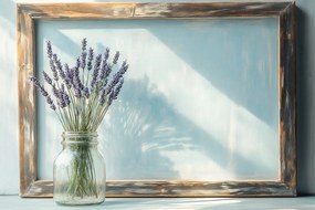 Vászonkép Canvas Absztrakt Dekoráció Keret Levendula Csokor 120x80