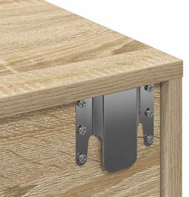 Falipolc fiókokkal sonoma tölgy 100x36x19 cm műszaki fa