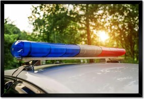 Poszterek keretben 60x40 Rendőrautó