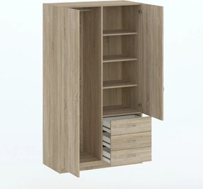 Riava gardróbszekrény 97cm 2D3S Sonoma Oak