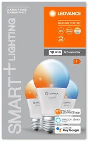 LED lámpa , égő , kis gömb , 3 x E14 , 3 x 4.9W , CCT , dimmelhető , LEDVANCE Smart+ WIFI