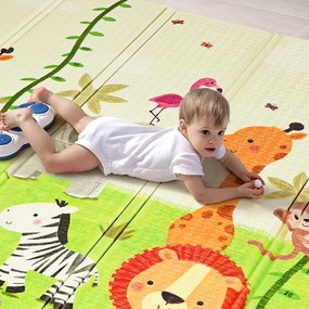 Kétoldalas összecsukható játszószőnyeg táskában