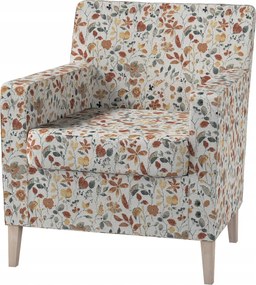 Karlstad Ikea fotelhuzat, narancssárga-zöld