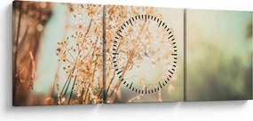 Kép - Növények eső után (órával) (90x30 cm)