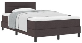 Box Spring Ágy Matraccal Sötétbarna 120x190 cm Szövet
