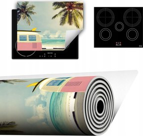 Vinyl Szőnyeg A Konyhába Több Hely 70x52 Tenger pálmafák