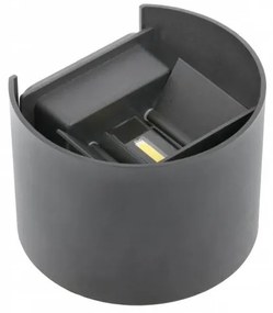 Lámpa Fali lámpa MISSOURI-O, 7W, 540lm, AC220-240V, 50/60 Hz, PF>0,5 ,Ra≥80, IP54, IK08, 4000K, kör, szürke