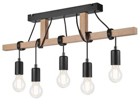 Lamkur Felületre szerelhető csillár LEONIDAS 5xE27/60W/230V LM-5.135 DĄB