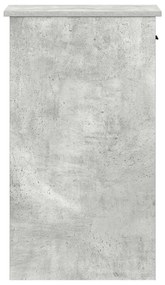 számítógépes toronyállvány fiókkal betonszürke 35x45x77 cm