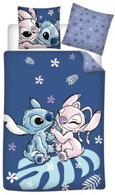 Lilo és Stitch A csillagkutya ágyneműhuzat, kék 140x200 cm 70x90 cm (microfibre)