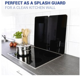 Edzett üveg tűzhely fedőlap szett 2 db-os 30x52 cm Universal – Wenko