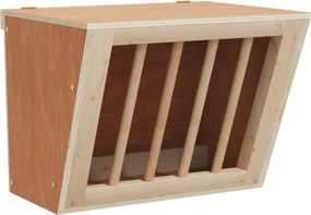 vidaXL tömör fenyőfa szénaetető nyulaknak 25 x 18,5 x 20,5 cm