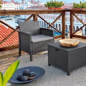 Venus műanyag kerti szék grafit