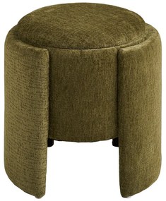 Khaki zsenília puff Walsdorf – House Nordic