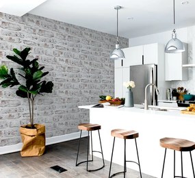 Arthouse Signature 1 White Brick barna-bézs téglamintás papír tapéta – 671100