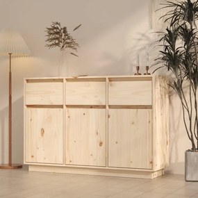 tömör fenyőfa tálalószekrény 110 x 34 x 75 cm
