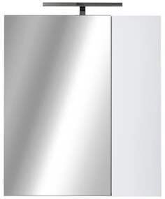 PIRAMIDA AKVA Tükrös fürdőszobai szekrény - 2 ajtós kivitel - LED világítással - 60 x 69 x 13 cm