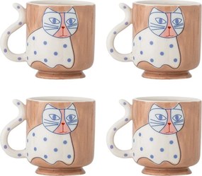 Világosbarna bögre szett 4 db-os Missy – Bloomingville