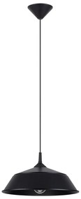 Sollux SL.1328 - Csillár zsinóron FRIKA 1xE27/15W/230V átm. 34 cm fekete