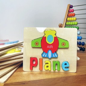 Gyerek fa kirakó "Repülőgép"