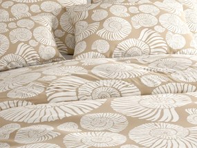 Mikroszálas ágyneműhuzat SNAIL SHELL barna Ágyneműhuzat mérete: 2 db 70 x 90 cm | 200 x 220 cm