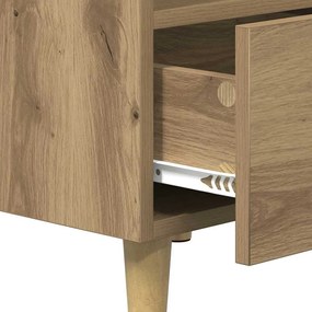 Éjjeliszekrény 2 pcs kézműves tölgy 40 x 35 x 47.5 cm Faanyag