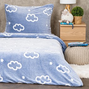 4Home Világító ágynemű mikroflanel Cloud , 140 x200 cm, 70 x 90 cm