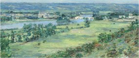 Kép - Theodore Robinson, The Valley of the Seine, From the Hills of Giverny, reprodukciók (120x50 cm)