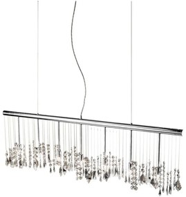 Kolarz 104.87.5 - Kristály csillár zsinóron STRETTA 7xG9/40W/230V fényezett króm