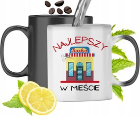 Mágikus Bögre Fodrásznak Színváltós, fényképes nyomattal