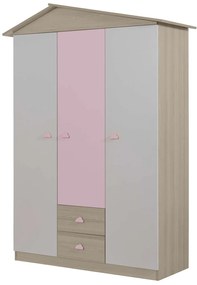 Gyerek Ruhásszekrény Ayder New - Pink