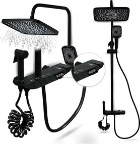 Zuhanyszett Zuhanyoszlop Csaptelep Termosztát Esőztető 4in1