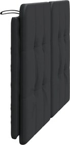 fekete műbőr fejtámla párna Zadar 137 cm