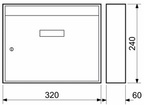 Acél postaláda BK.24.B