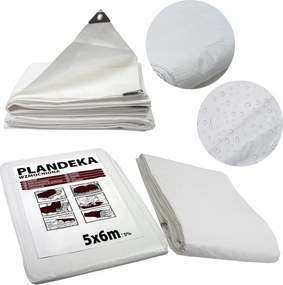Ponyva 2x3m Fehér Erősített Vízálló Védőburkolat