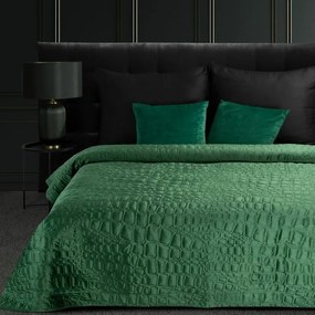 Salvia7 bársony ágytakaró Sötétzöld 280x260 cm