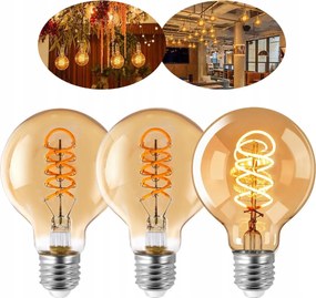 3db Izzó E27 Filament 4W 2200K Premium nem villog edison