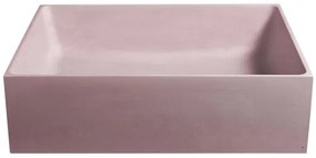 Sapho - Pultba szerelhető mosdó 47,5x36,5 cm beton/rózsaszín