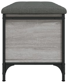szürke sonoma színű szerelt fa tárolópad 82 x 42 x 45 cm