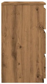 éjjeliszekrények 2 db Artisan tölgy 40x35x62,5 cm műfa