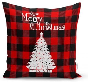 Tartan 4 db karácsonyi párnahuzat és asztali futó szett - Minimalist Cushion Covers