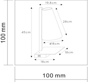 Lucide 30295/01/30 - Dimmelhető asztali lámpa GREGORY 1xE27/60W/230V USB fekete