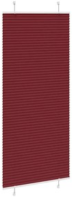 pliszírozott redőny Bordeaux piros 95x200 cm Szövetszélesség